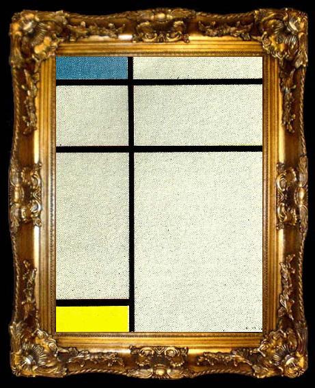 framed  Piet Mondrian komposition, ta009-2